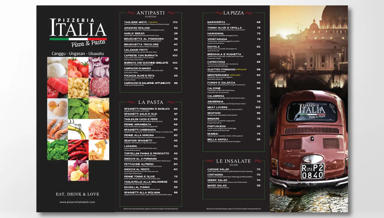 Italia Pizzeria - Bali Web Design, Bali Web Designer, Bali SEO, Bali SEO Services, Bali Graphic Design